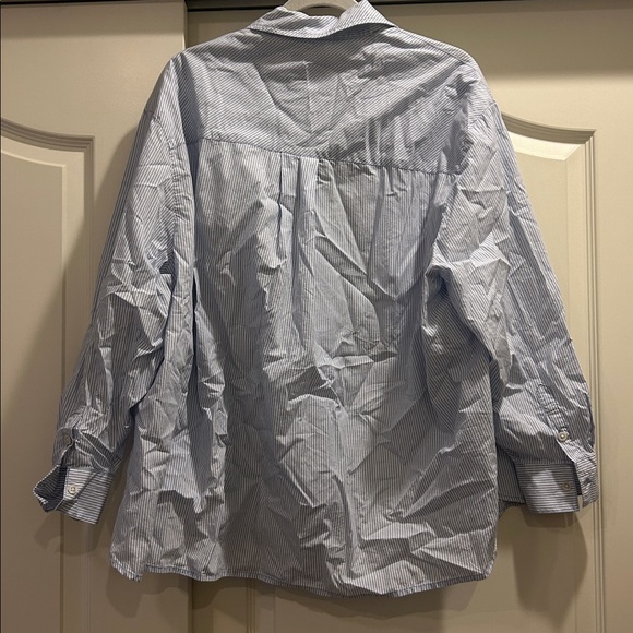 NWT Aerie Good Day Seersucker Button Down Shirt - Picture 5 of 5